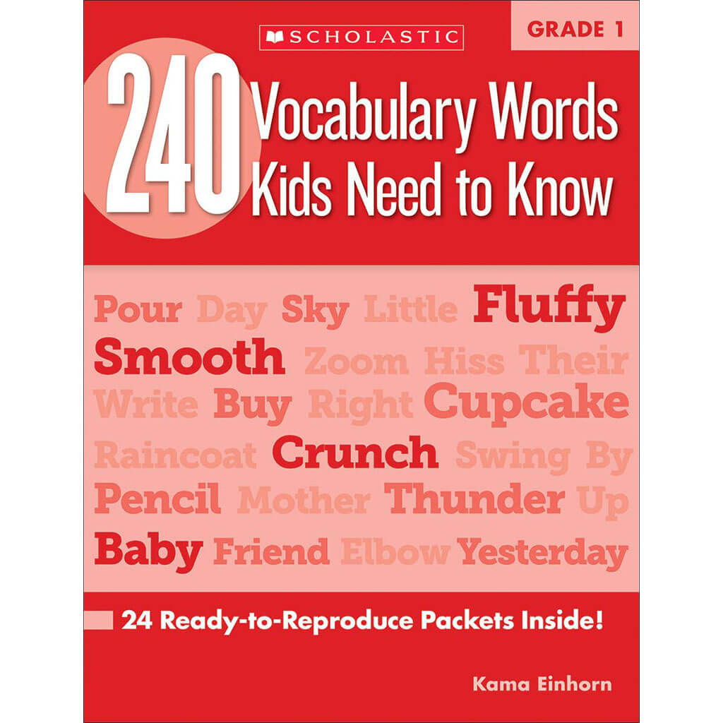 240 Vocabulary Words Grade 1