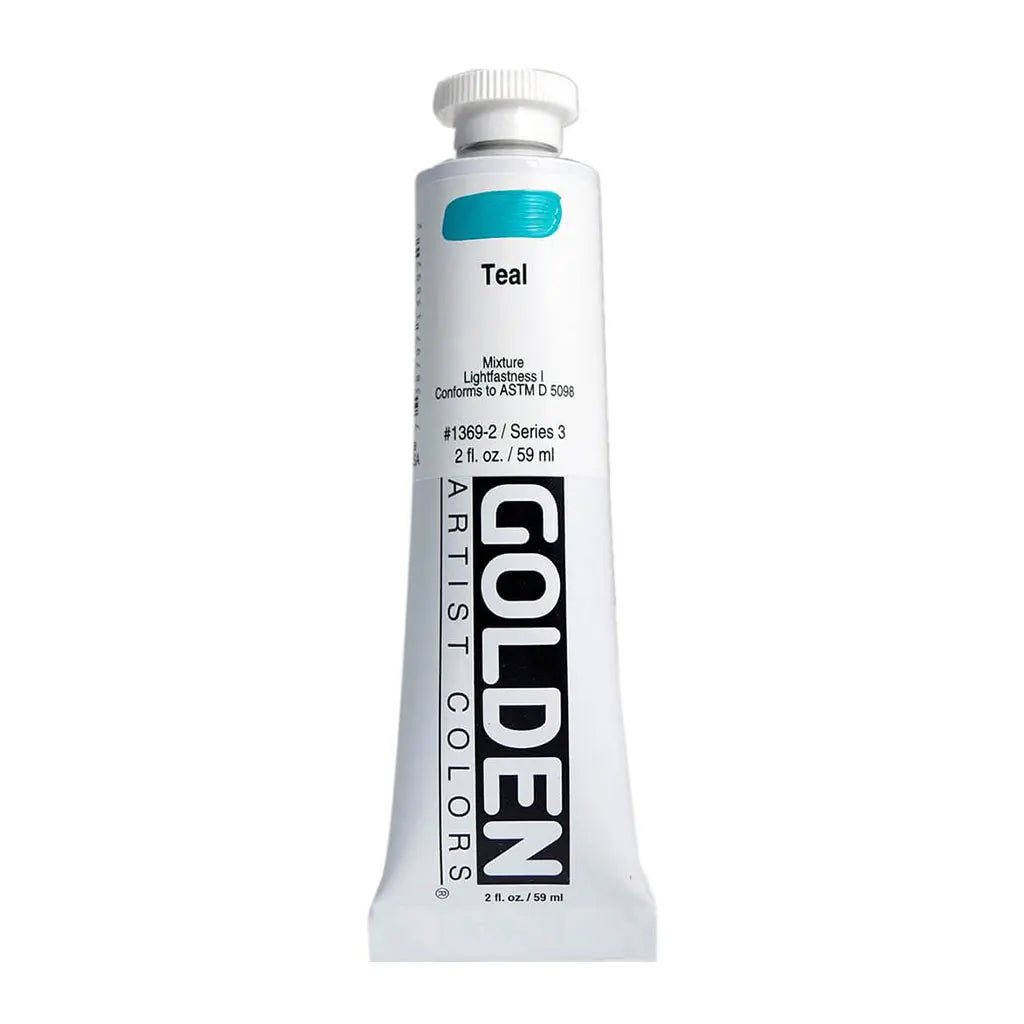 Golden Heavy Body Acrylic 2oz Teal S3