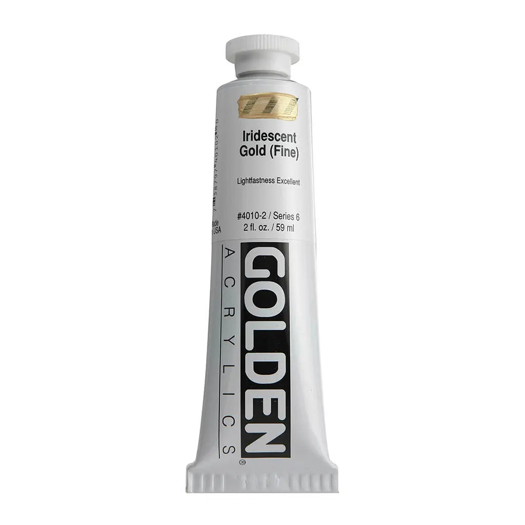 Golden Heavy Body Acrylic 2oz Iridescent Gold (Fine) S6