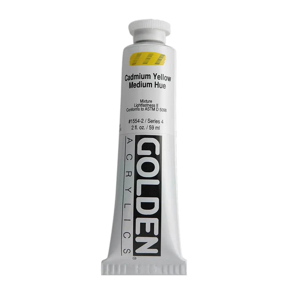 Golden Heavy Body Acrylic 2oz Cadmium Yellow Medium Hue S4