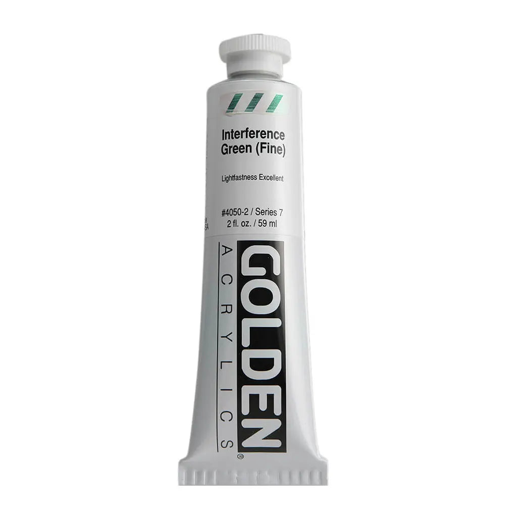 Golden Heavy Body Acrylic 2oz Interference Green (Fine) S7