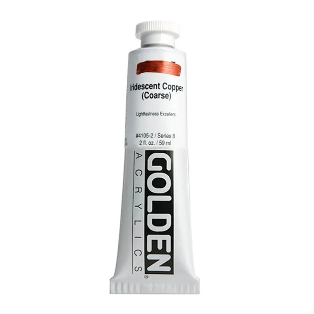 Golden Heavy Body Acrylic 2oz Iridescent Copper (Coarse) S8