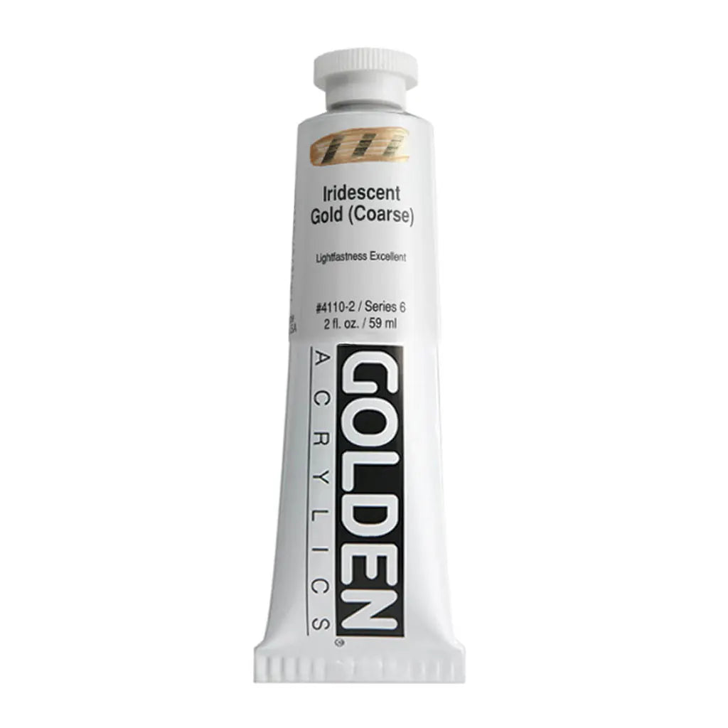 Golden Heavy Body Acrylic 2oz Iridescent Gold (Coarse) S6