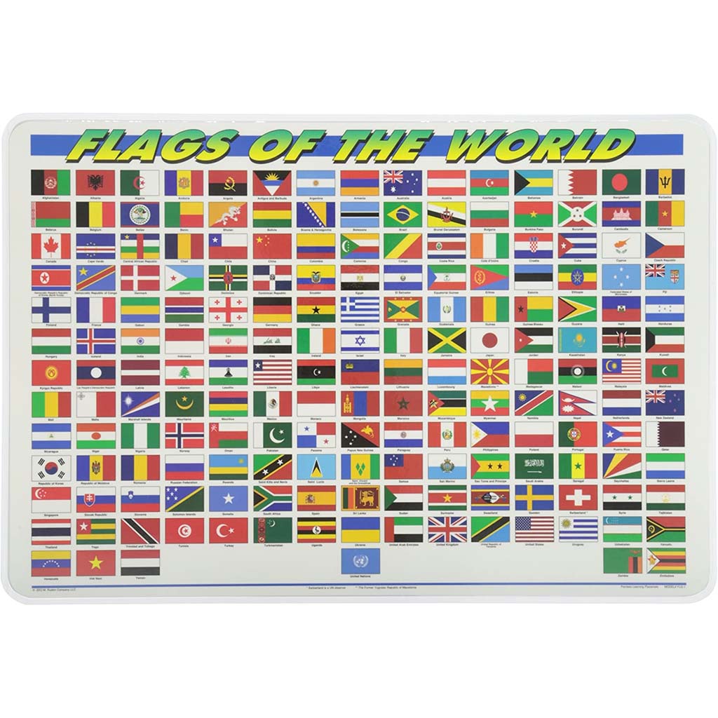 Flags of The World Placemat