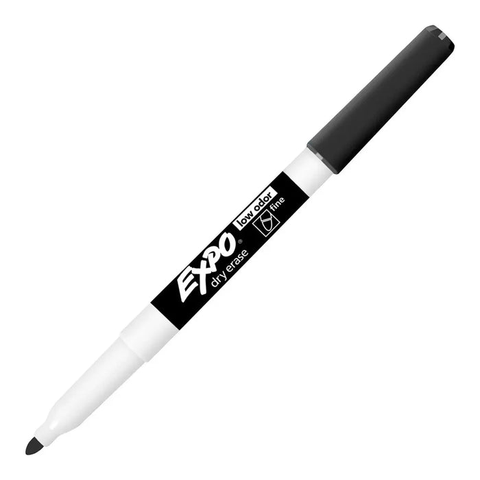 Low Odor Dry Erase Marker Sets Fine Point Black