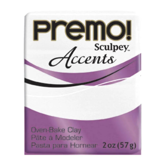 Premo Clay Frost White Glitter, 2oz