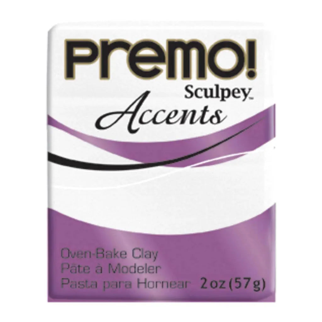 Premo Clay Frost White Glitter, 2oz