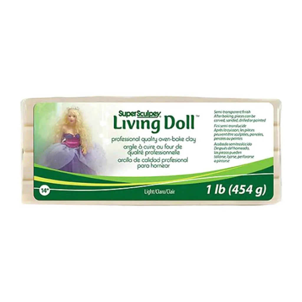 Sculpey Living Doll Polymer Clay 1lb, Light