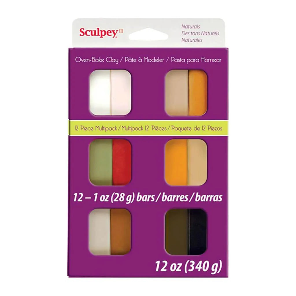 Sculpey III Set Naturals, Set of 12