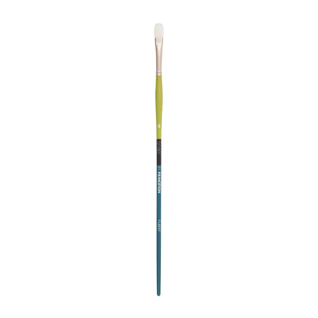 Princeton Snap White Taklon Long Handle Filbert 4