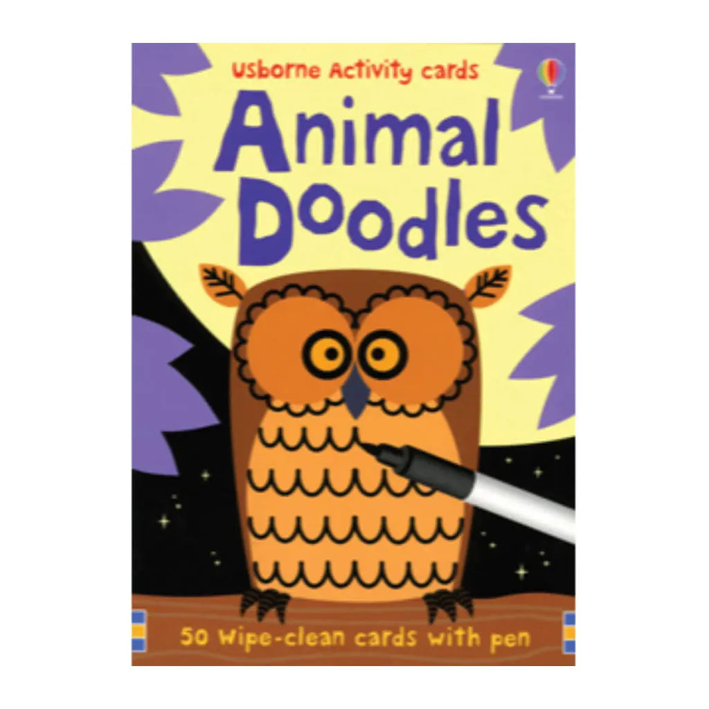 Usborne Animals Doodles Wipe Clean Activity Card