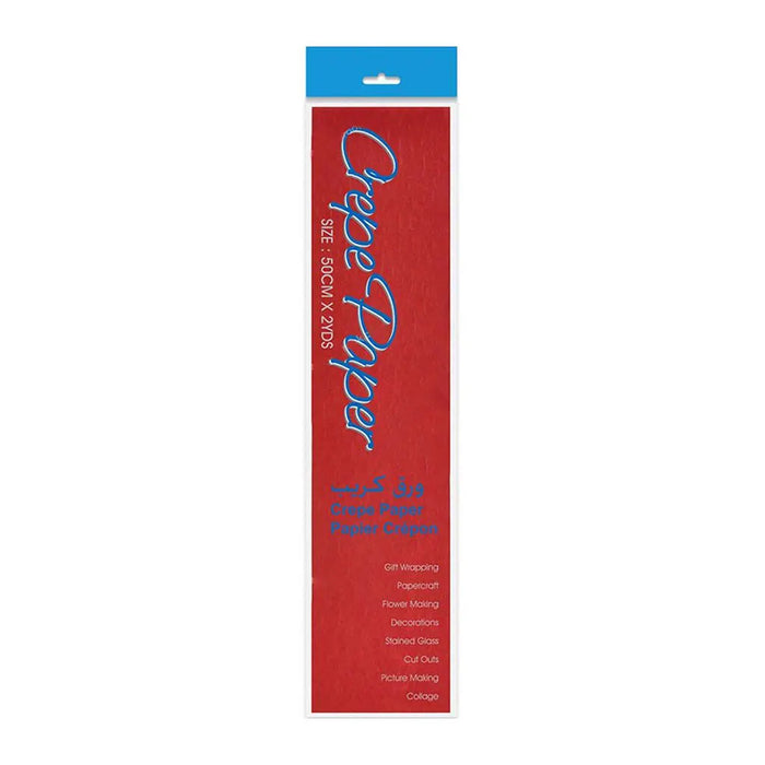 Crepe Paper Dark Red, 50cm x 2yds