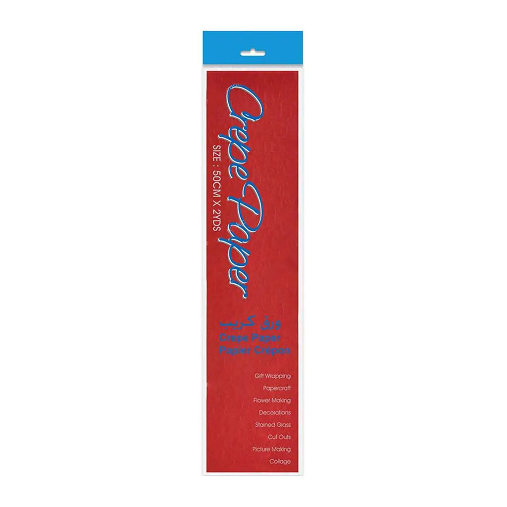 Crepe Paper Dark Red, 50cm x 2yds