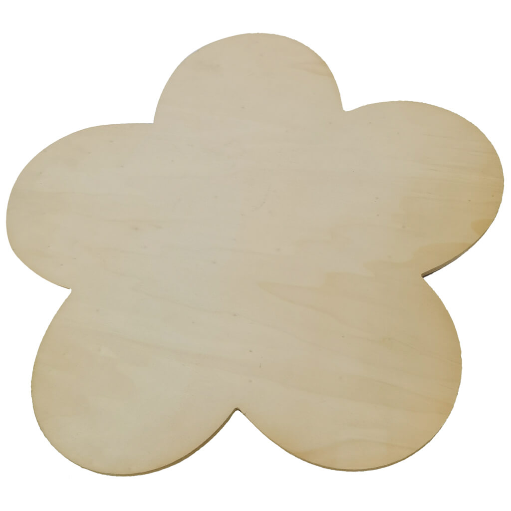 Paintable Wall Plaques 14in, Flower