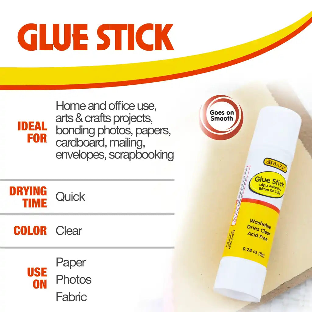 Glue Stick Repositionable, 0.28oz