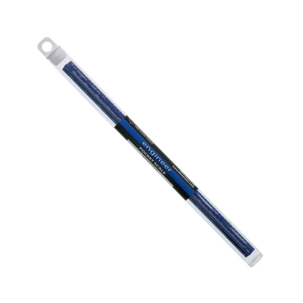 Alumicolor Pocket Scale 6in, Blue Engineering