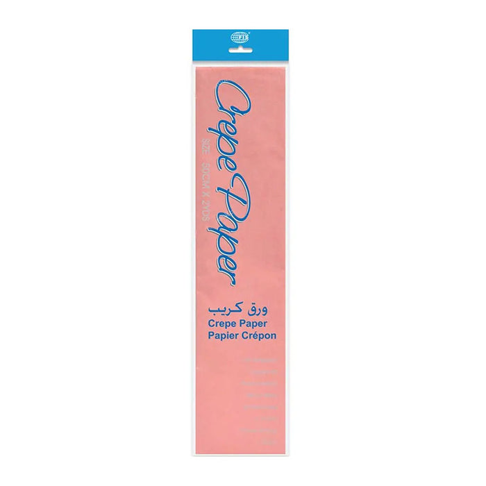 Crepe Paper Light Rose, 50cm x 2yds