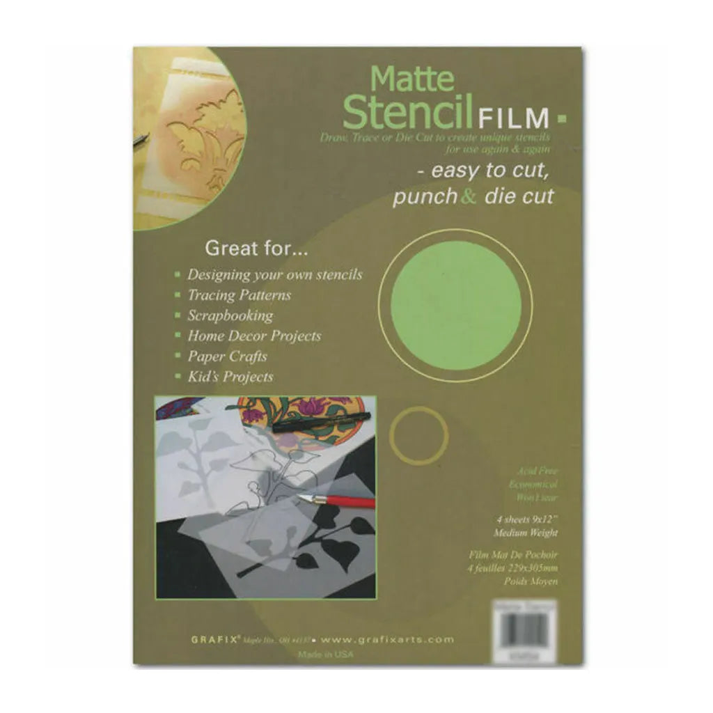 Matte Stencil Film 9X12 Medium Weight