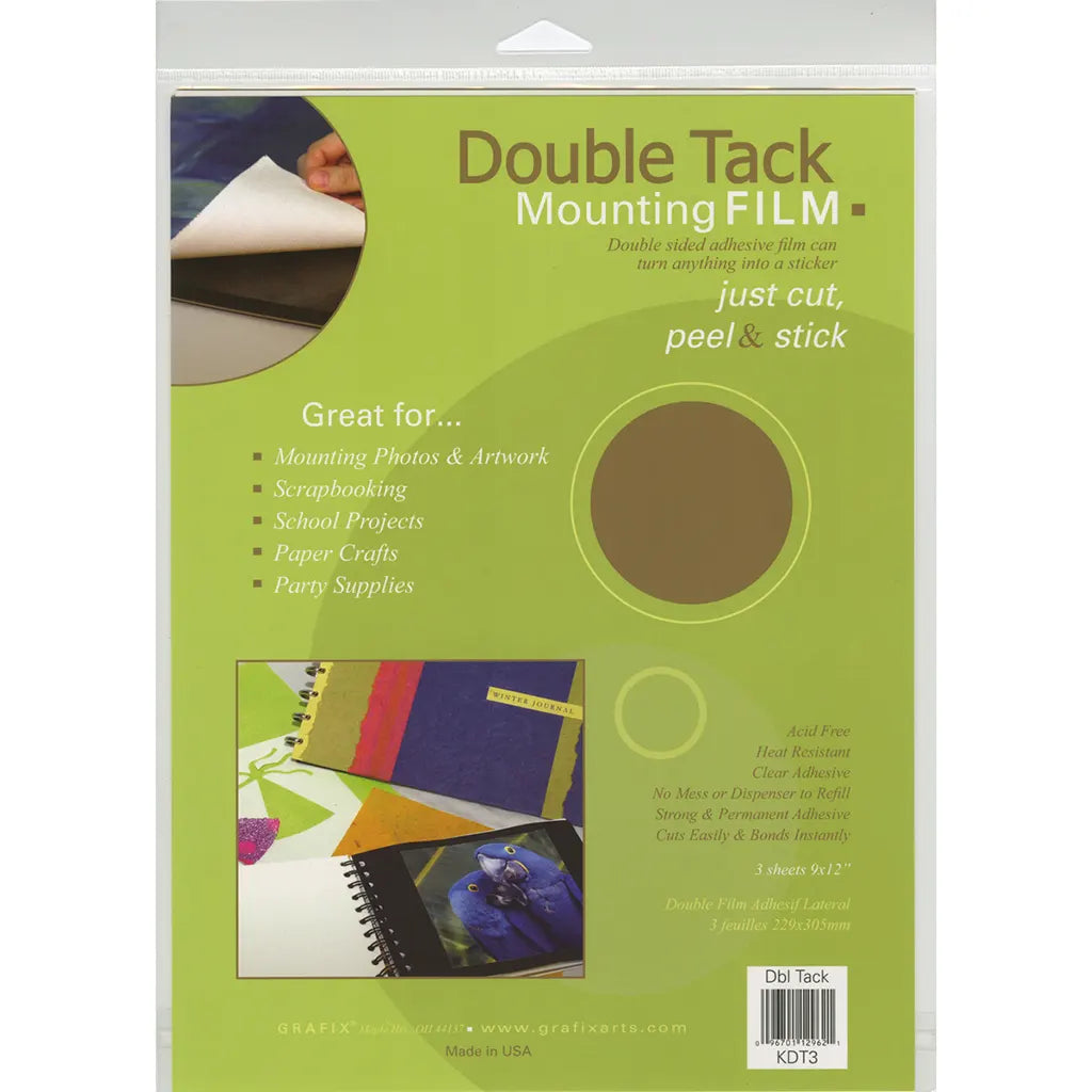 Double Tack Mounting Film 9X12&quot;