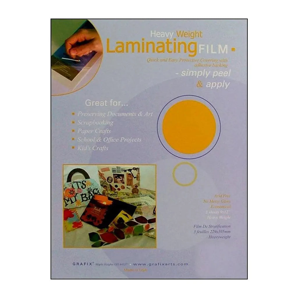 Laminating Film 9in x12in, Heavy Weight