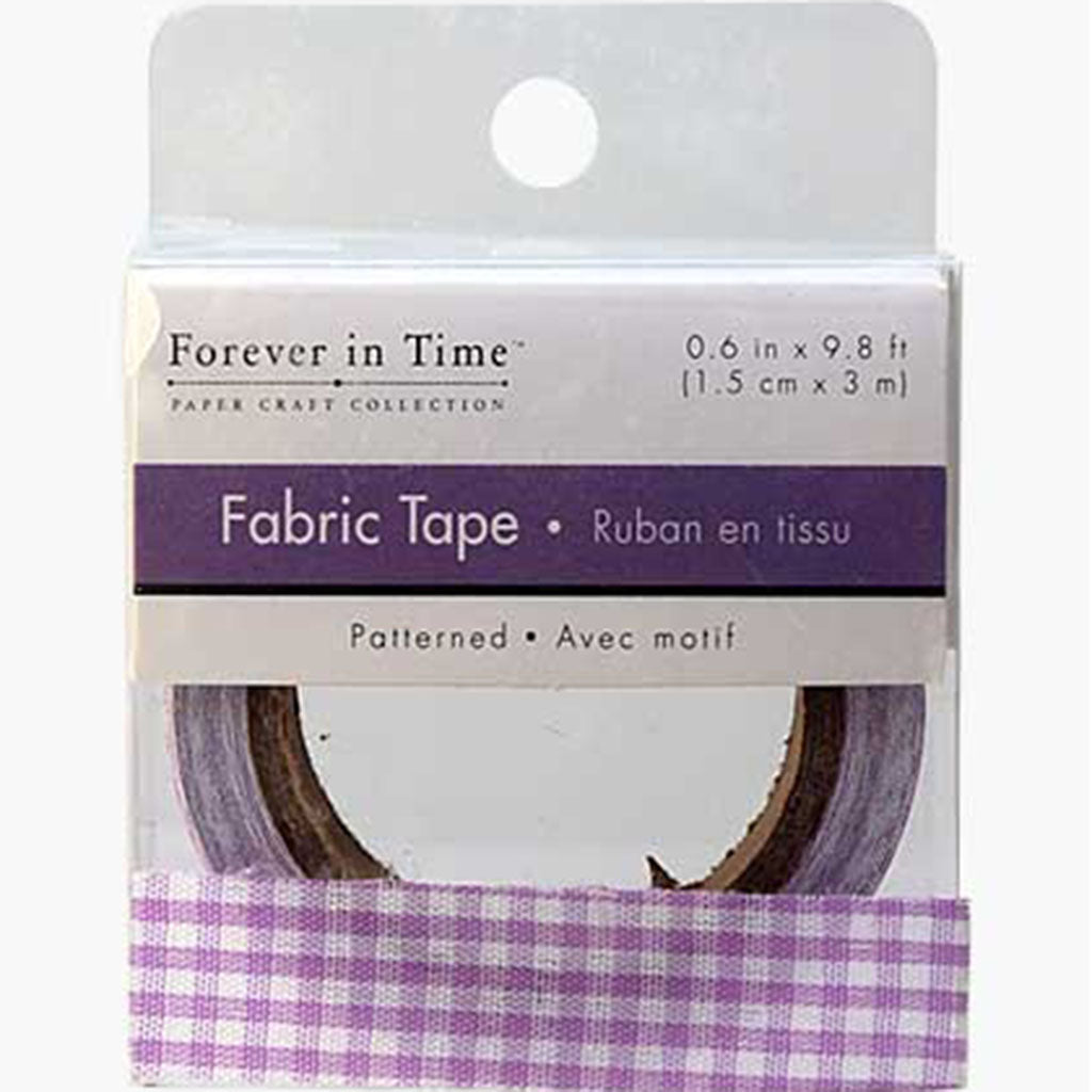 Fabric Tape Lavender Plaid