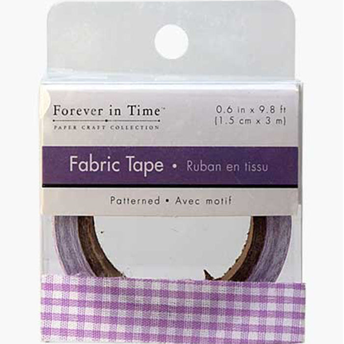 Fabric Tape Lavender Plaid