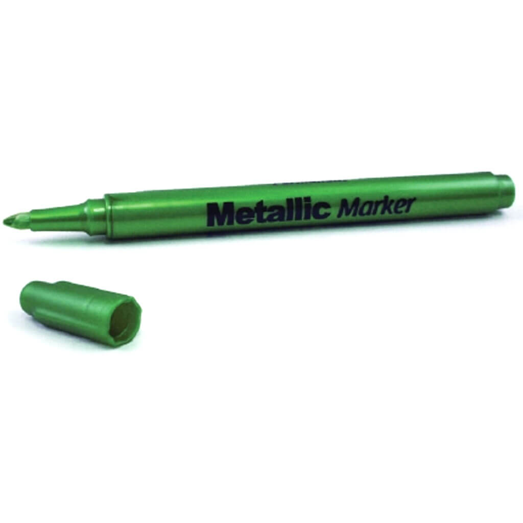 Permanent Metallic Marker, Green