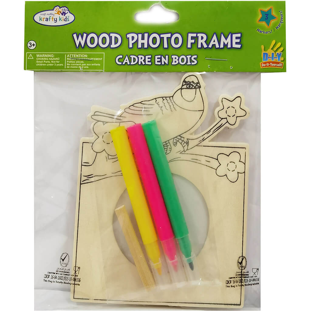 Wood Photo Frame Hangers with Markers