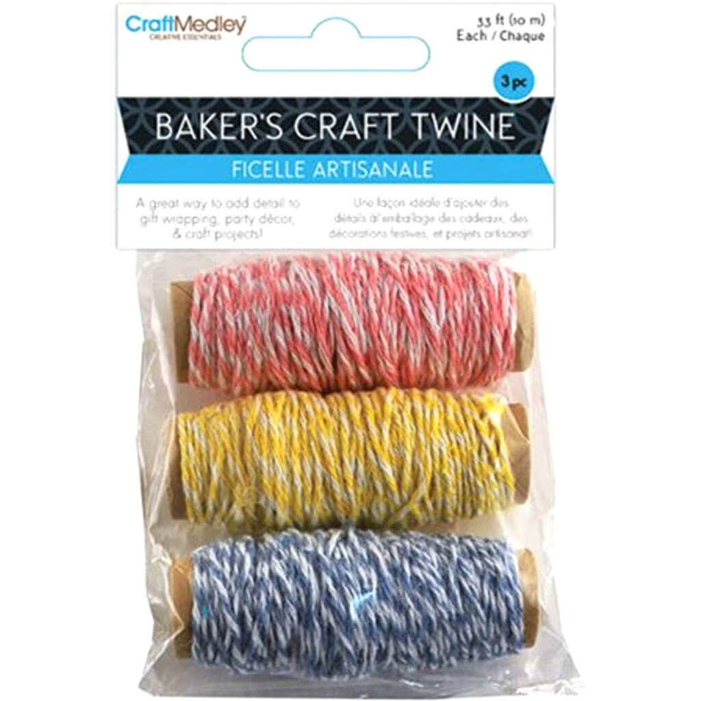Baker's Craft Twine Spool 3Pc Bundle Of Joy
