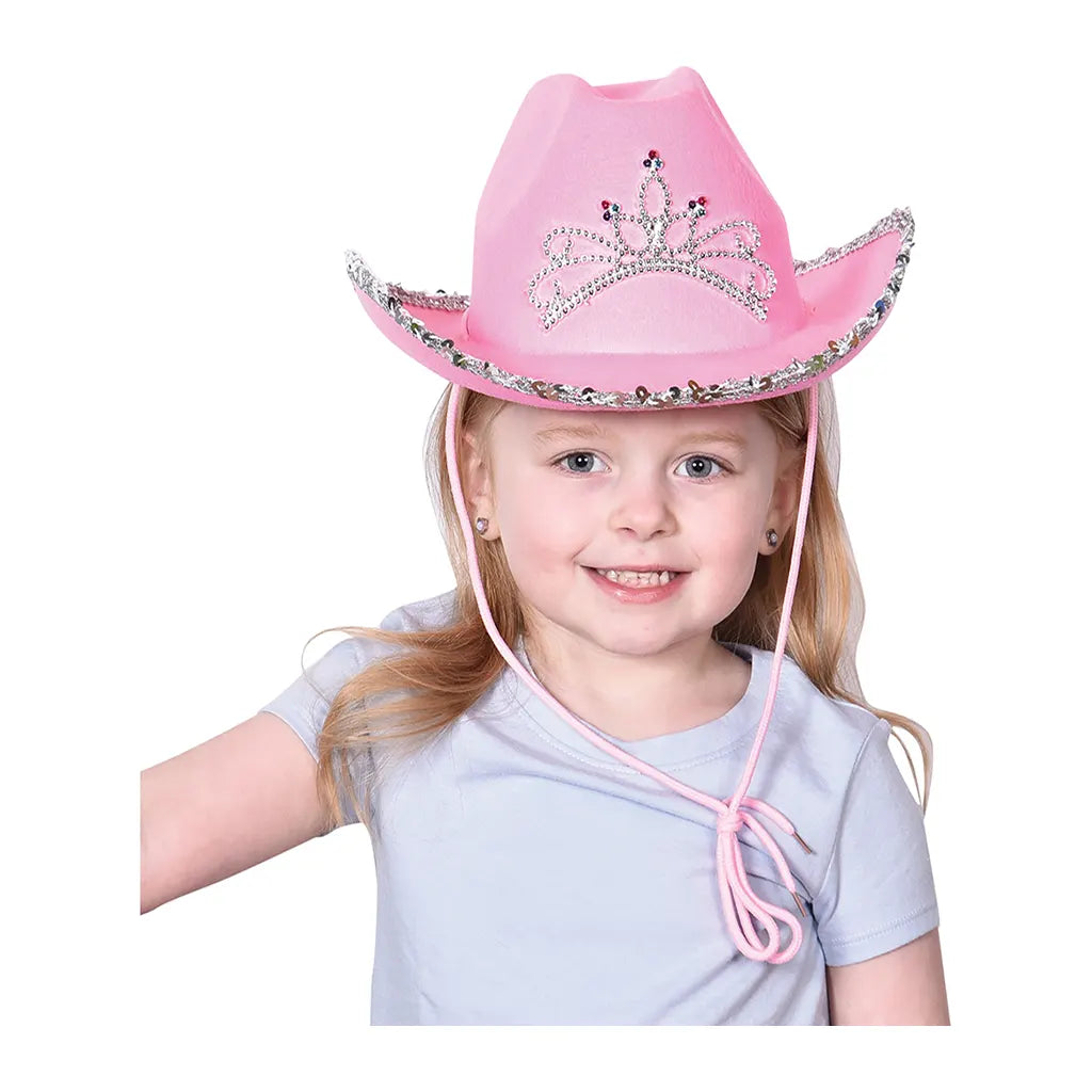 Cowboy Pink Hat With Jewels