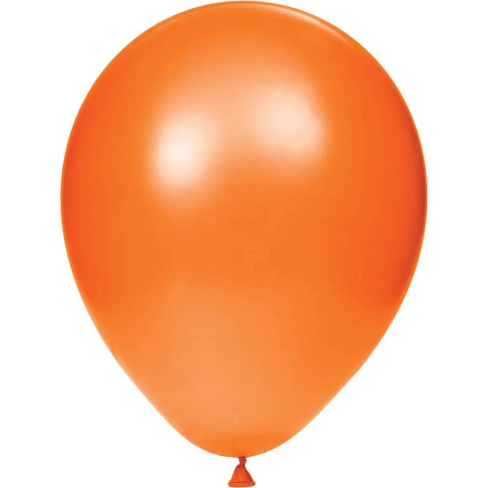 Latex Balloons 12in, Sunkissed Orange