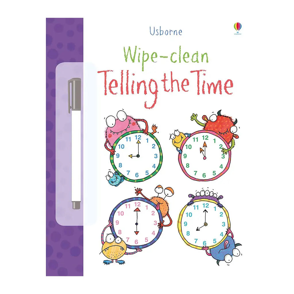 Usborne Wipe Clean Telling The Time