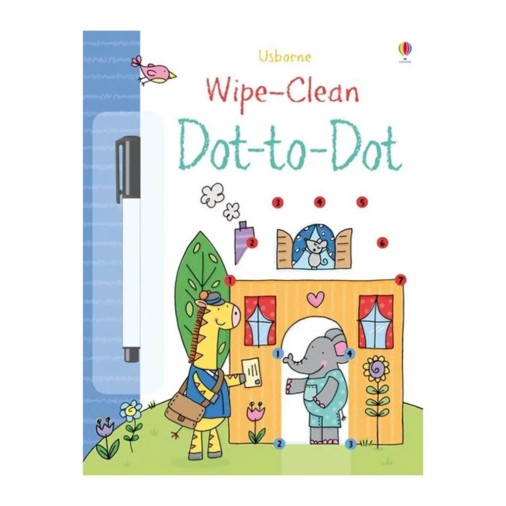Usborne Wipe-Clean Dot-To-Dot Practice Pen Control