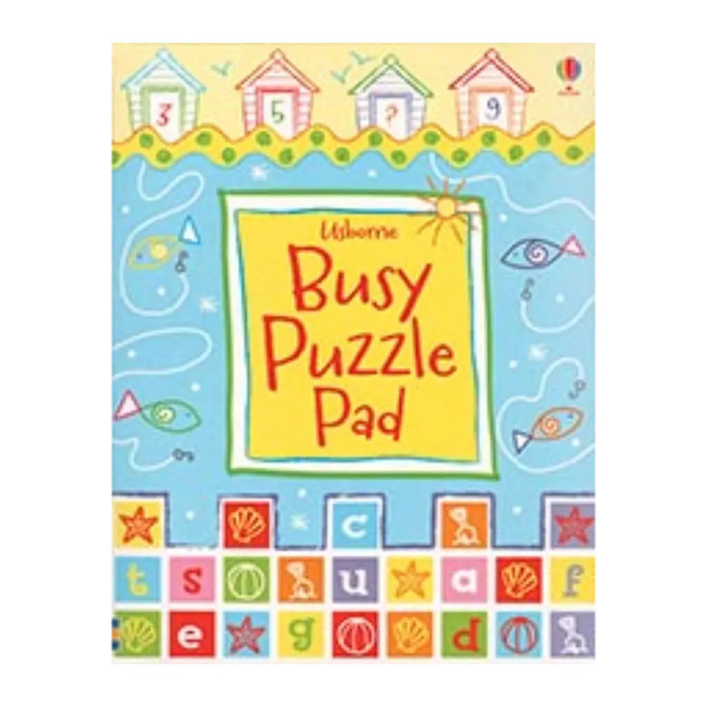 Usborne Busy Puzzle Pad Activity Book for Children Kids