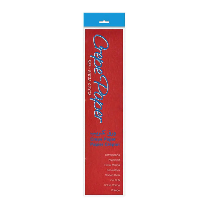 Crepe Paper Red, 50cm x 2yds
