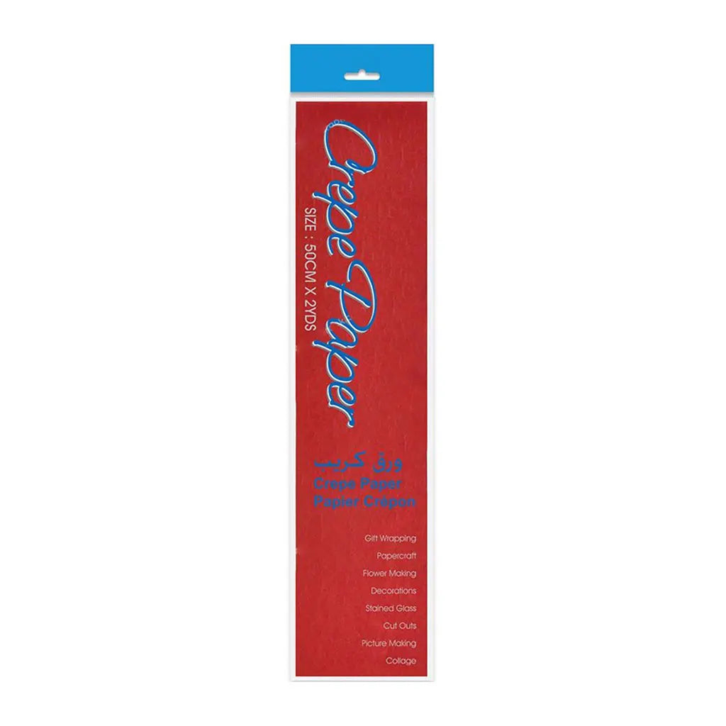 Crepe Paper Red, 50cm x 2yds