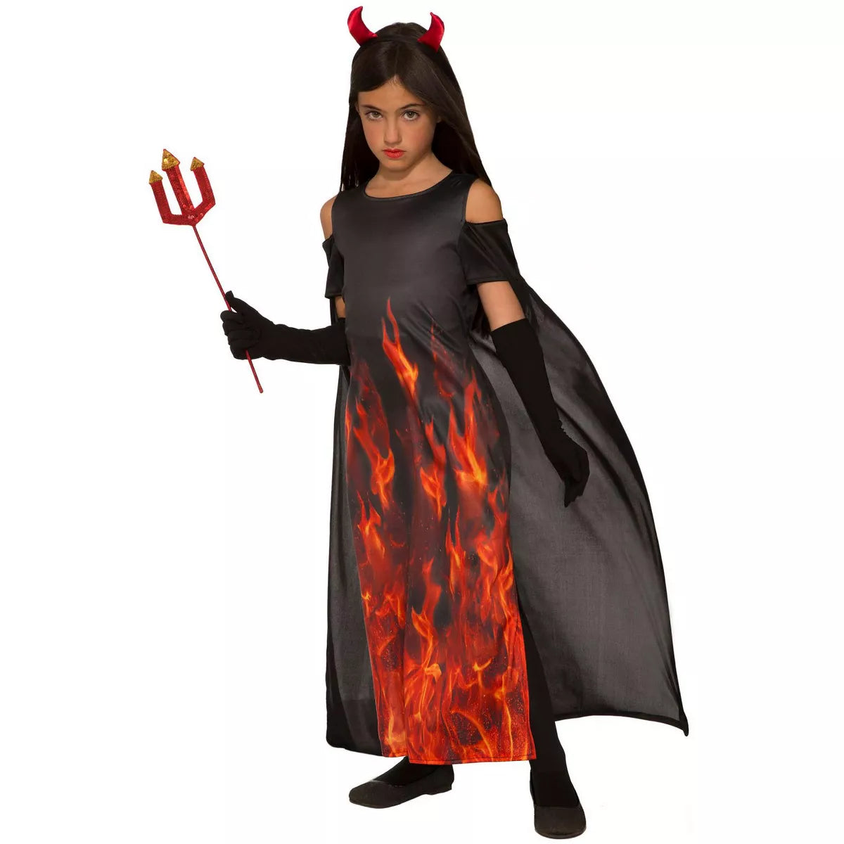 Elegant Devil Child Costume, Large 12 to 14