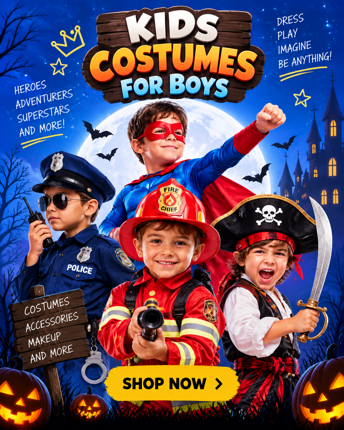 Boys Costumes for Every Adventure
