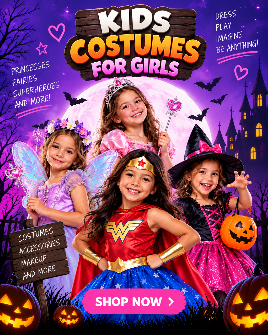 Girls Costumes for Every Imagination