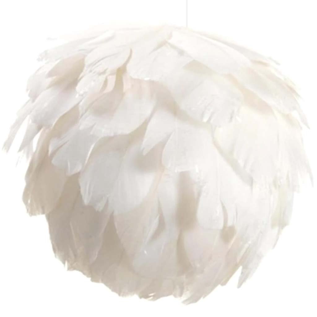 Glitter Feather Ball Ornament 