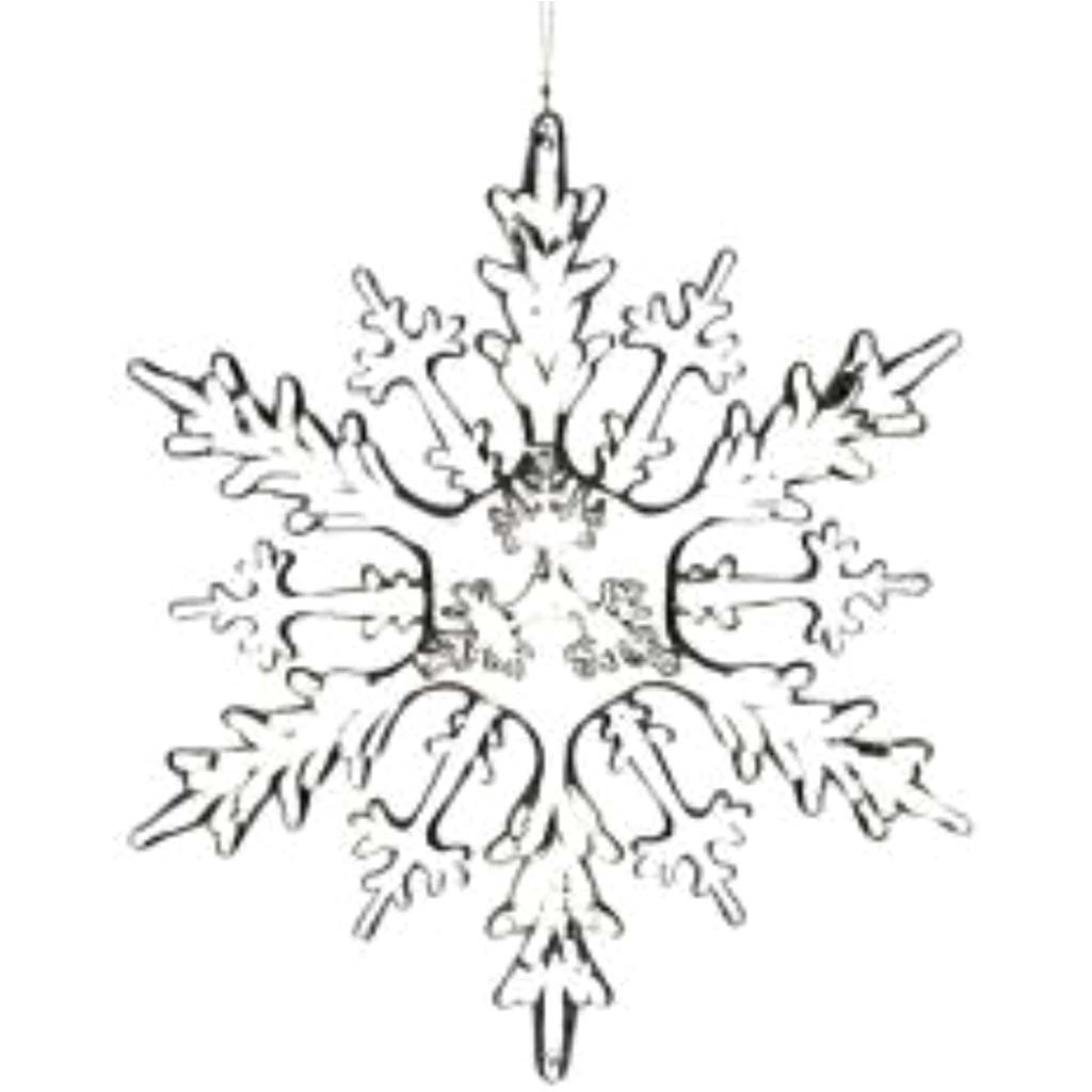 Faux Crystal Snowflake Ornamental 