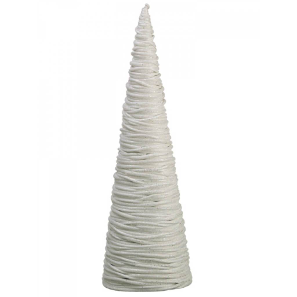 Glittered Swirl Cone Topiary 