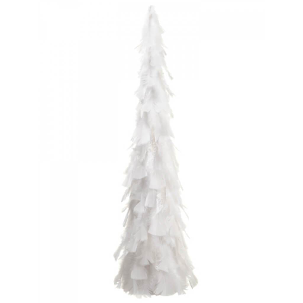 Glittered Feather Cone Topiary 