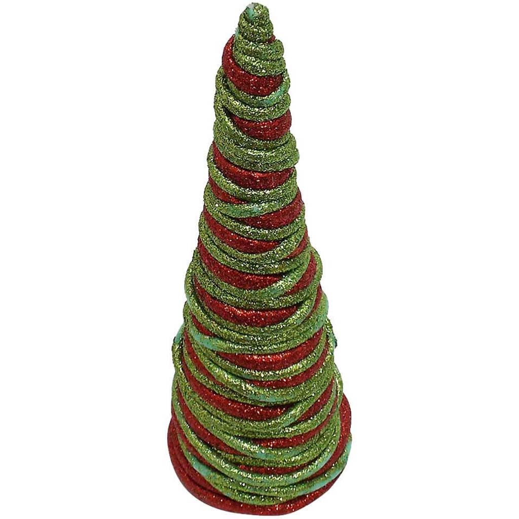 Glittered Cone Topiary 