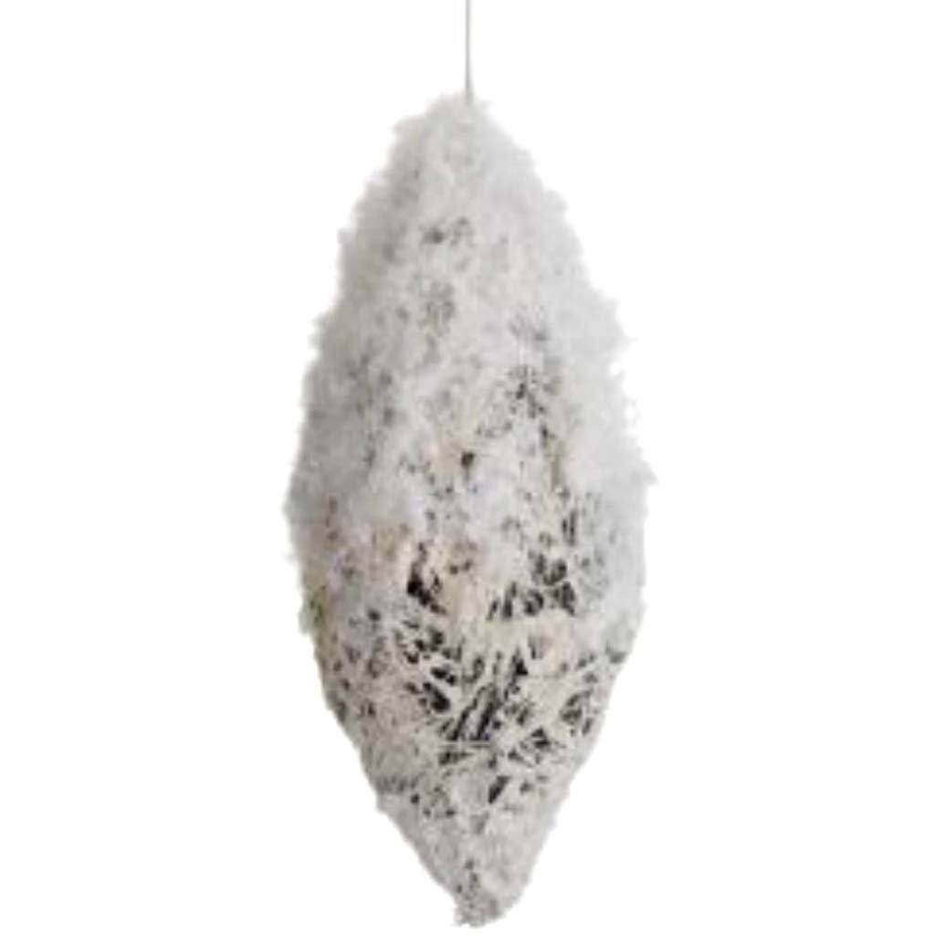 Beaded Ice Vine Finial Ornament 