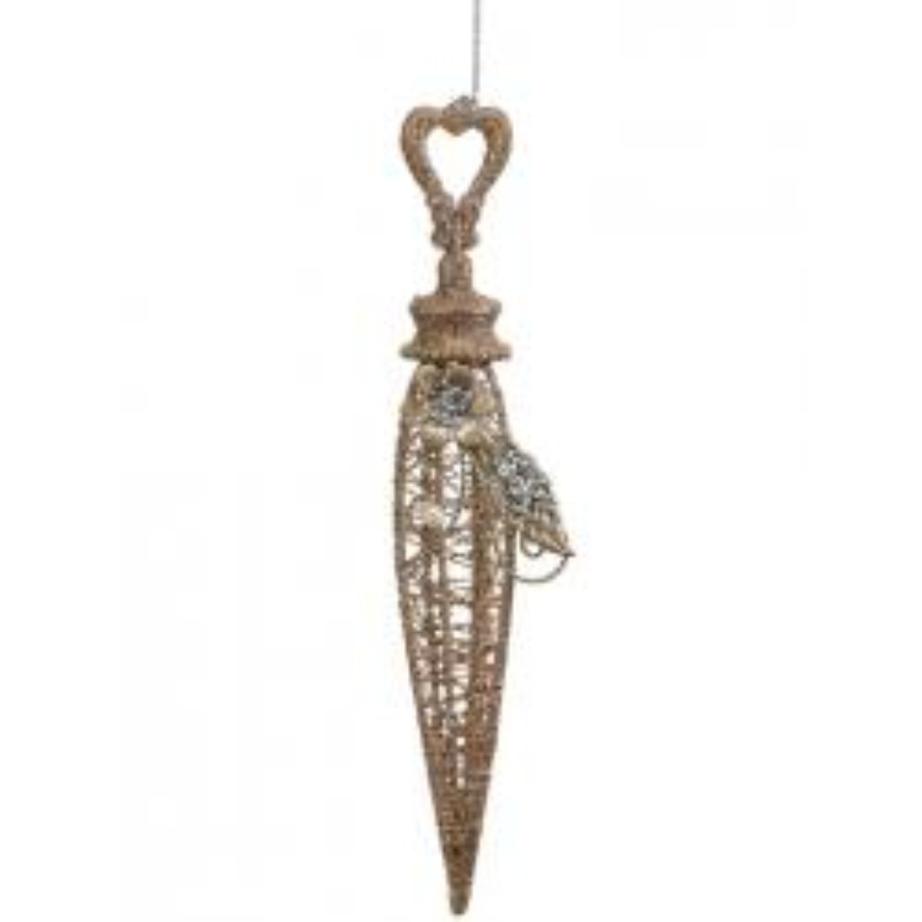 Glitter Finial Ornament 