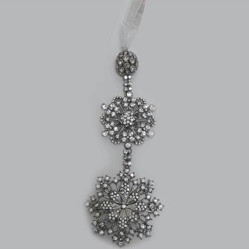 Jewel Snowflake Drop Ornament 