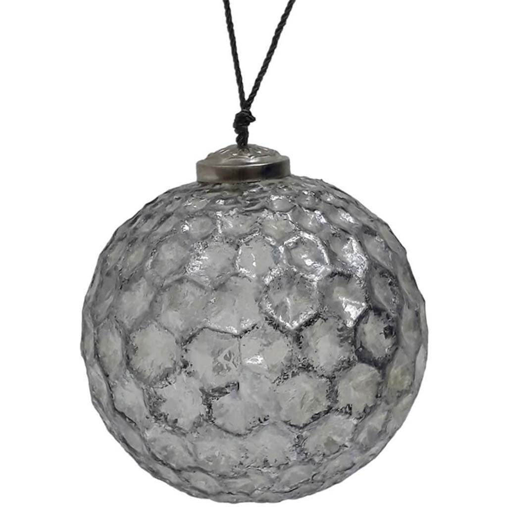 Glass Honeycomb Ball Ornament 