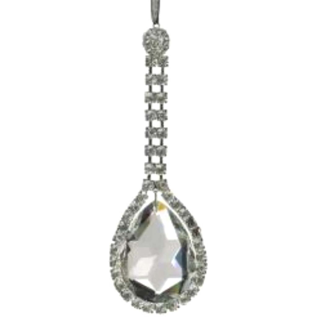 Rhinestone Crystal Teardrop Ornament 