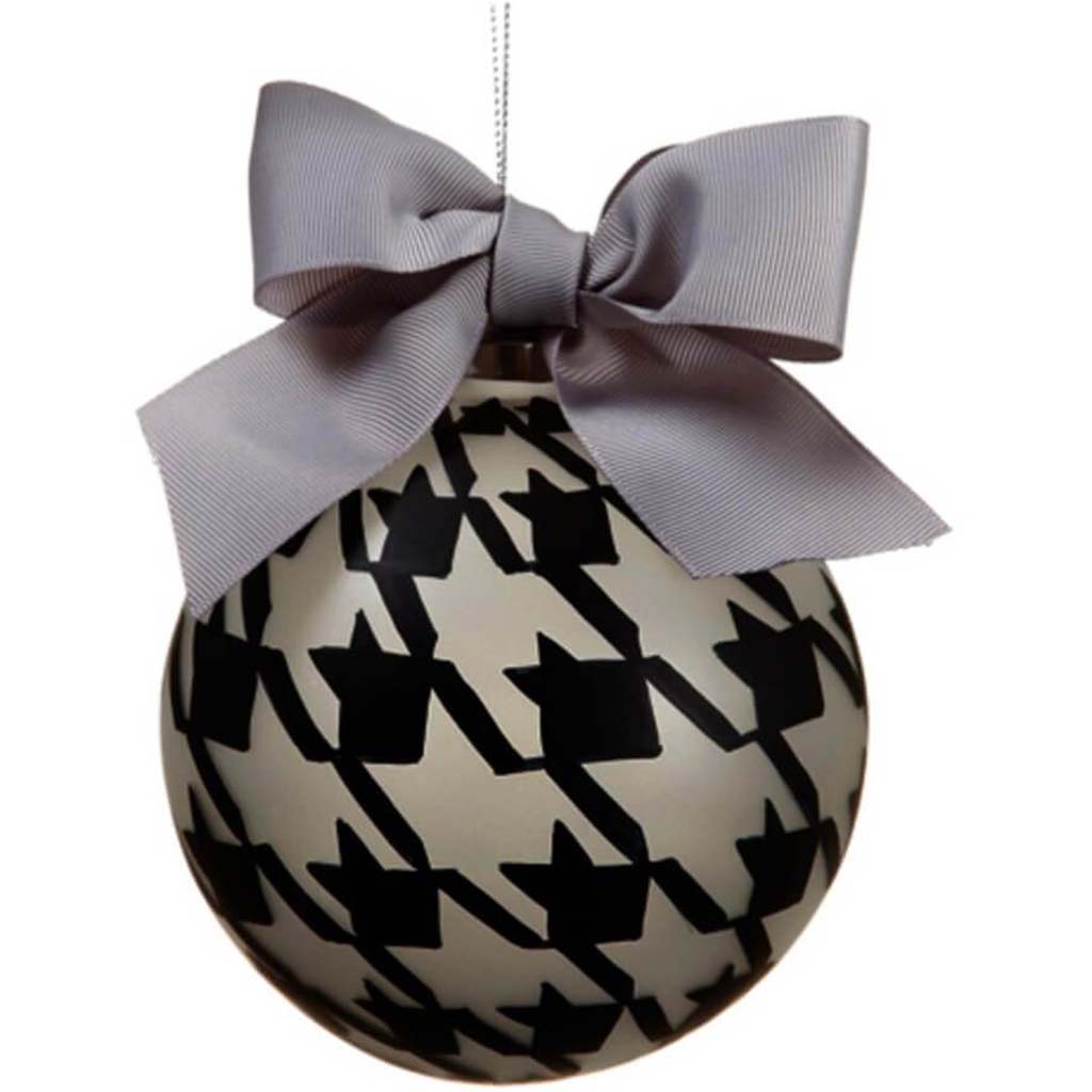 Pied-a-poule Glass Ball Ornament 